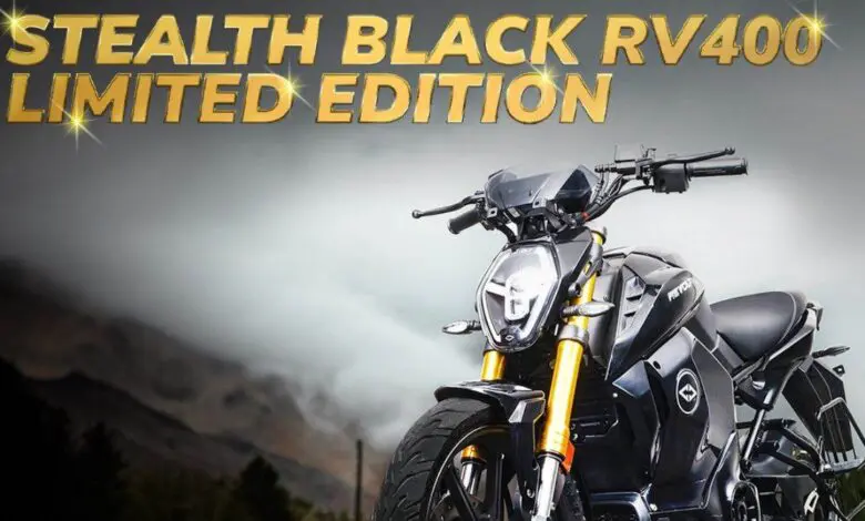 Revolt RV400 Stealth Black Limited Edition